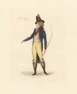 Cockade Gallery: French woman wearing the fashion of June 1792