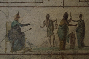 Fresco. Columbarium. Palazzo Massimo. Rome. Italy Fresco. Columbarium. Palazzo Massimo. Rome. Italy
