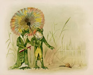 Parasol Gallery: Frog Couple & Pet Snail