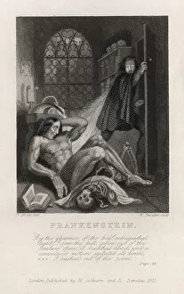 Victor Gallery: Frontispiece illustration from Frankenstein