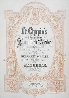 Frontispiece of a mazurka by Chopin