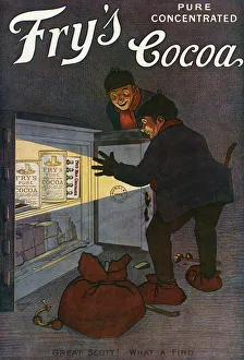 Frys Cocoa advertisement by John Hassall Frys Cocoa advertisement by John Hassall