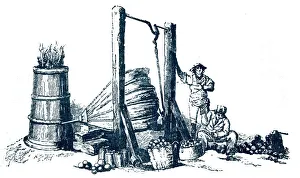 Furnace for making cannon balls in the days of Trafalgar Furnace for making cannon balls in the days of Trafalgar