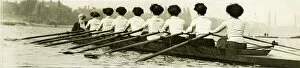 Furnivall rowing eight on the River Thames