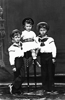 The future Tsar Nicholas II with the future King George V The future Tsar Nicholas II with the future King George V