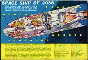 Futuristic space ship of the year 2038 Futuristic space ship of the year 2038