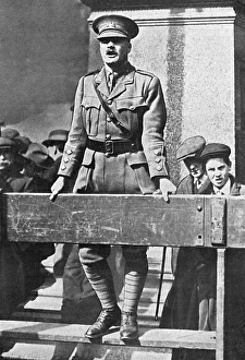 G. L. Jessop making recruitment speech in Manchester, WW1