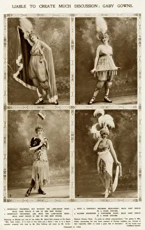 Passing Gallery: Gaby Deslys and her gowns by Drian 1913