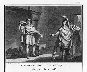 Gaius Marcius Coriolanus offering his services to the Volsci