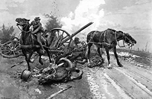 Gallipoli - bringing in horses by Matania, WW1 Gallipoli - bringing in horses by Matania, WW1