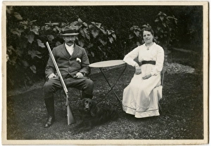 The Gamekeeper and his wife (and their pet black spaniel) The Gamekeeper and his wife (and their pet black spaniel)