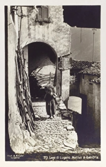 Gandria - Lake Lugano - Alleyway Gandria - Lake Lugano - Alleyway