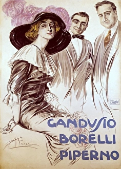 Teatro Gallery: Gandusio Borelli Pipernos theatre company. Poster