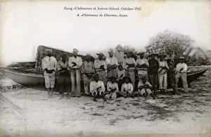 Atoll Gallery: Gang of Labourers - Astove Island, Cosmoledo Group