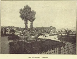The garden of the Excelsior Hotel, Lido, Venice, 1924 The garden of the Excelsior Hotel, Lido, Venice, 1924