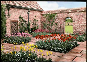 Garden of Mounton House, Chepstow, Gwent, Wales Garden of Mounton House, Chepstow, Gwent, Wales