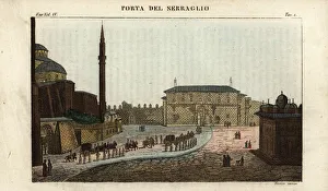 Gate to the seraglio, Topkapi Palace, Istanbul, 18th century Gate to the seraglio, Topkapi Palace, Istanbul, 18th century