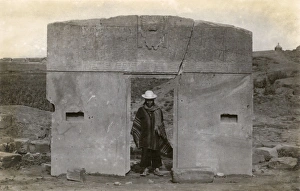 Gate of the Sun, near Lake Titicaca, Bolivia, South America Gate of the Sun, near Lake Titicaca, Bolivia, South America