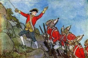 General James Wolfe leading the attack on Quebec General James Wolfe leading the attack on Quebec
