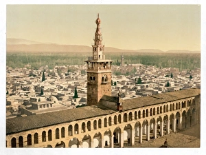 General view and Minaret of the Bride, Damascus, Holy Land General view and Minaret of the Bride, Damascus, Holy Land