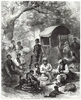 Four generations of a gypsy family. Date: 1863 Four generations of a gypsy family. Date: 1863