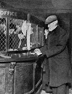 A gentleman drawing the first pension A gentleman drawing the first pension