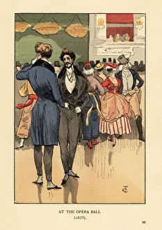 Two gentlemen at the Opera Ball, 1835 Two gentlemen at the Opera Ball, 1835