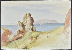North Sutor Print, watercolour and pencil on paper