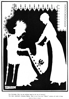 By George! by Nellie C. George, WW1 silhouette humour By George! by Nellie C. George, WW1 silhouette humour
