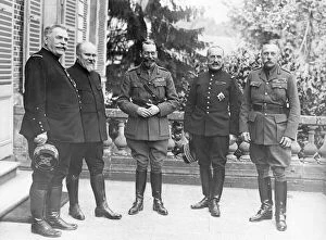 Chateau Gallery: George V with military leaders during First World War