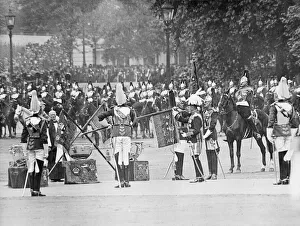 George V presenting new standards to Household Cavalry George V presenting new standards to Household Cavalry