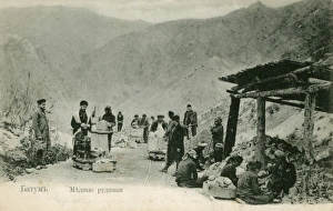 Georgia - Batumi - Workers at a quarry Georgia - Batumi - Workers at a quarry