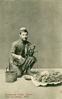 Georgia - Tbilisi - Mercer (selling Grapes)