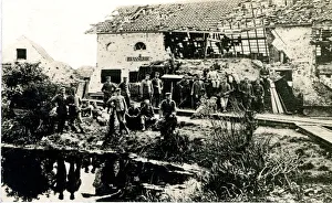 German soldiers billeted behind lines of Verdun, WW1 German soldiers billeted behind lines of Verdun, WW1