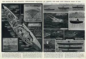 Activities Gallery: German U-boat by G. H. Davis