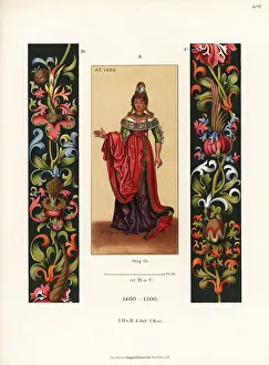 German women's fashion from the late 15th century German women's fashion from the late 15th century