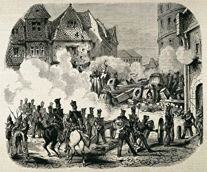 Germany (1848). Fighting in the streets of Frankfurt Germany (1848). Fighting in the streets of Frankfurt