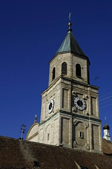 Germany, Bayern, Polling: Tower of the collegiate church Germany, Bayern, Polling: Tower of the collegiate church
