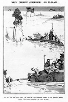 Enemy Collection: When Germany Surrenders her U-Boats by Heath Robinson, WW1