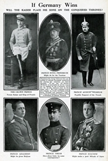If Germany Wins -- the Kaisers sons, WW1 If Germany Wins -- the Kaisers sons, WW1