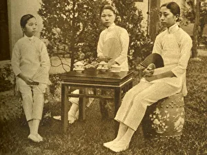 Three girls of Jiangsu, China, East Asia Three girls of Jiangsu, China, East Asia