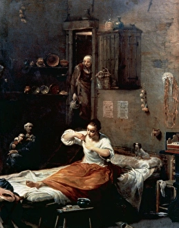 Giuseppe Crespi (1665 1747). Searching for Fleas. 1715/20 Giuseppe Crespi (1665 1747). Searching for Fleas. 1715/20