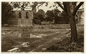Glastonbury, Somerset - Archaeological excavations - Abbey Glastonbury, Somerset - Archaeological excavations - Abbey