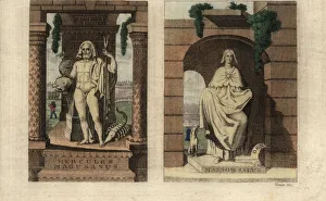 The god Thor and goddess Nehalennia The god Thor and goddess Nehalennia
