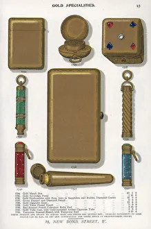 Gold jewerlry including match box, cigarette Gold jewerlry including match box, cigarette