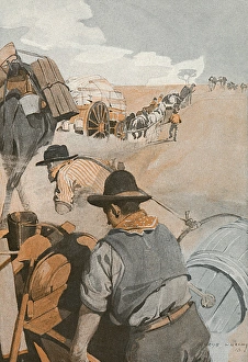 Gold prospectors on the way to Coolgardie, Australia Gold prospectors on the way to Coolgardie, Australia