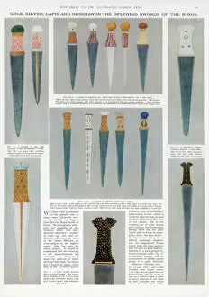 1959 Gallery: Gold, Silver, Lapis and Obsidian in the Splendid Swords of the Kings - The Royal Treasure