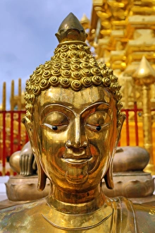 Golden Buddha, Wat Prathat Doi Suthep temple, Chiang Mai Golden Buddha, Wat Prathat Doi Suthep temple, Chiang Mai