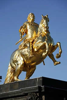Goldener Reiter statue in Dresden, Germany Goldener Reiter statue in Dresden, Germany