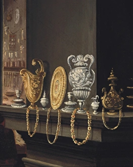 The goldsmith workshop. 1570. Right detail. Work The goldsmith workshop. 1570. Right detail. Work